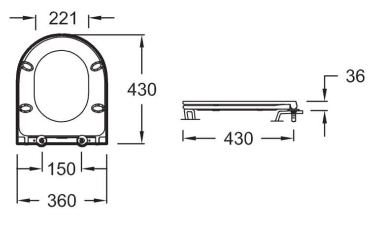 Сиденье для унитаза Jacob Delafon Rodin+ тонкое микролифт термодюропласт E23280-00