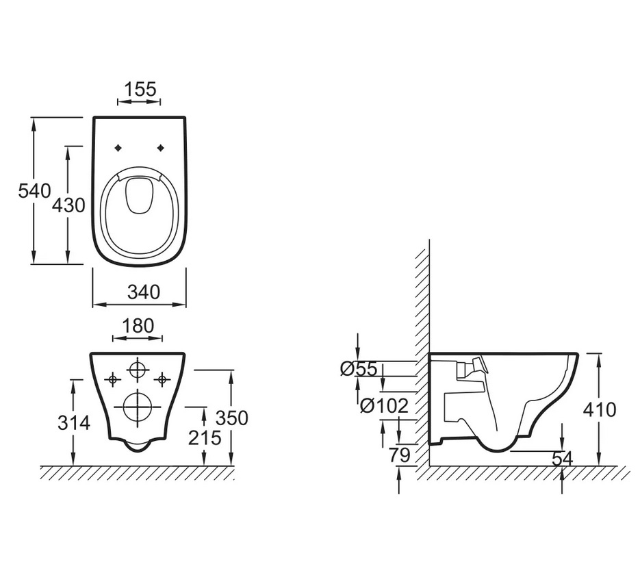 Унитаз с инсталляцией Jacob Delafon Rodin+ сиденье тонкое микролифт панель для двойного смыва глянцевый белый E21750RU-00