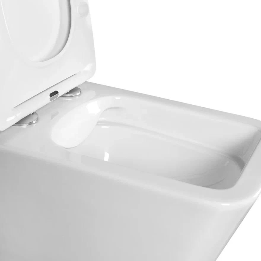 Унитаз подвесной AQUATEK Либра New безободковый с тонким сиденьем микролифт AQ0530N-00