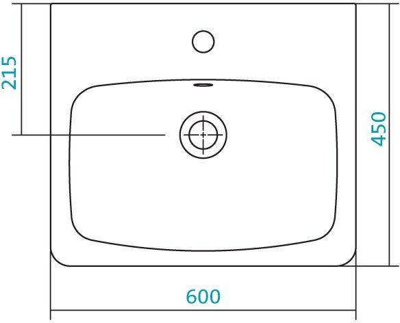 Умывальник Sanita Luxe Нео 60 см 1.WH30.2.186