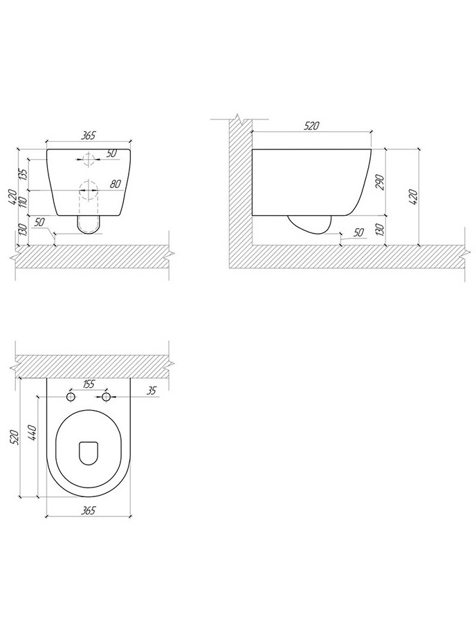 Комплект инсталляции 4 в 1 Aquatek Поларис (рама Standard, унитаз AQ0700-01, сиденье soft-close, панель KDI-0000011) ПОЛАРИС-01-011