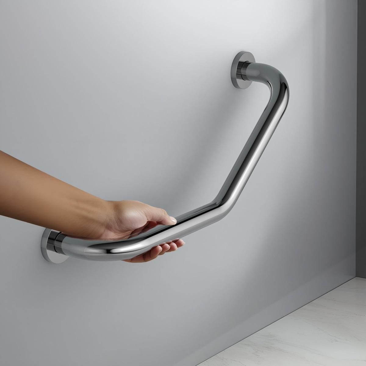 Поручень Aquatek 425 мм полированный хром AQ4997CR