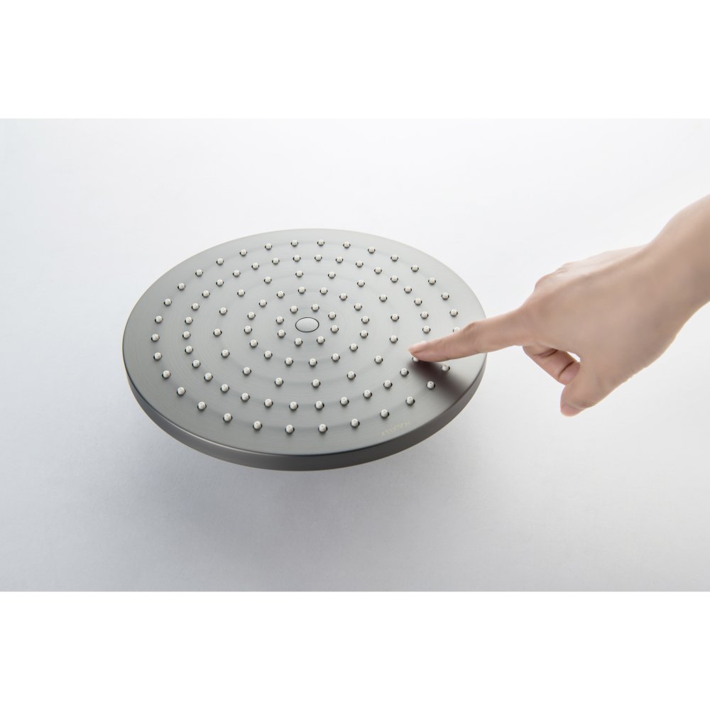 Душевая система со смесителем для душа Aquanet Бетта 220 мм оружейная сталь AQ2160BGM