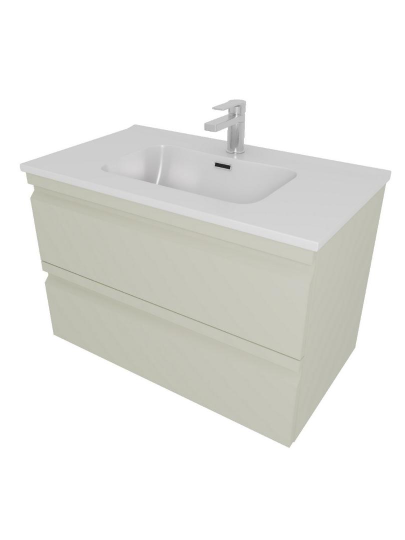 Комплект мебели для ванной AQUATON ВЕГА 60 с раковиной AQ0460-00 шалфей зеленый AQ77060-GS