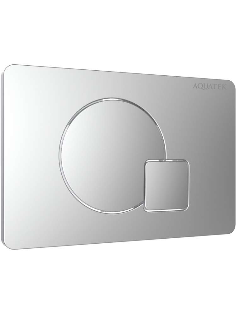 Панель смыва KDI QC Хром матовый 162x244 мм KDI-0000068