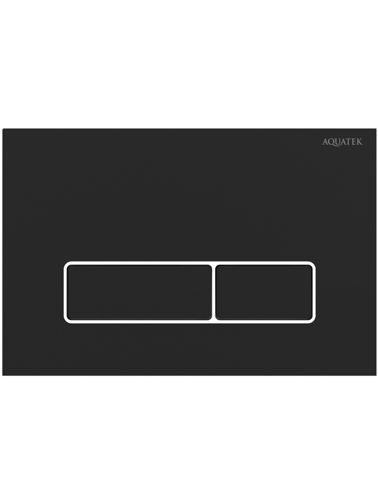 Панель смыва Kordi KDI-0000064 черный матовый ободок хром прямоугольные кнопки 162х244 мм KDI-0000064