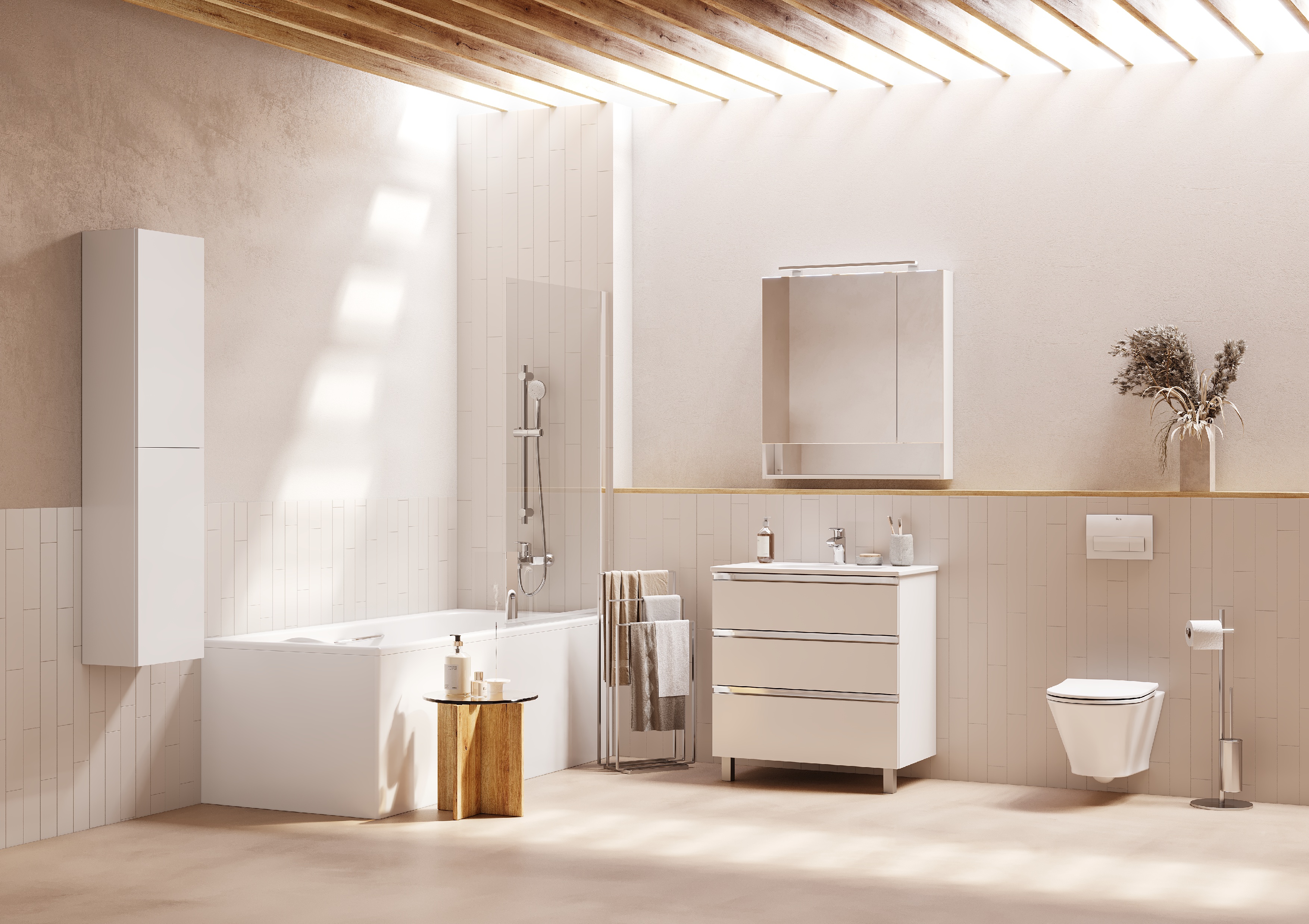 Комплект инсталляции с подвесным унитазом Roca The Gap Round Rimless и сиденьем Supralit микролифт 893105000