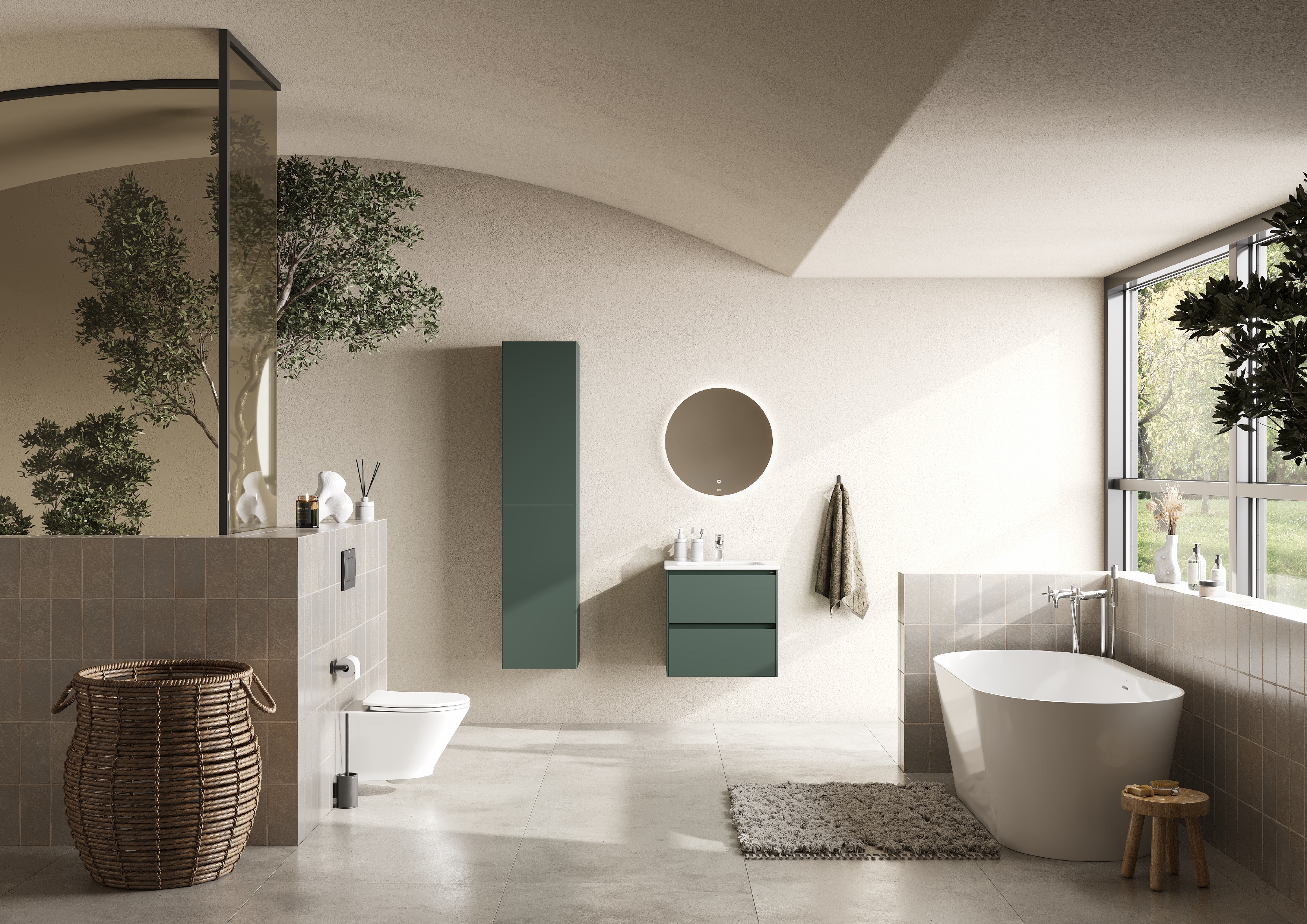 Комплект инсталляции с подвесным унитазом Roca The Gap Round Rimless и сиденьем Supralit микролифт 893105000