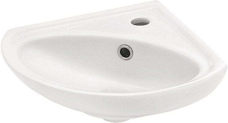 Умывальник Santek Ирис 36 см угловой 1 отверстие 1.WH11.0.514