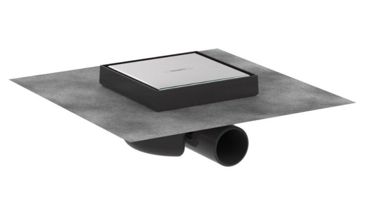 Слив точечный Hansgrohe RainDrain Spot 150x150 мм цвет нержавеющая сталь 56112800
