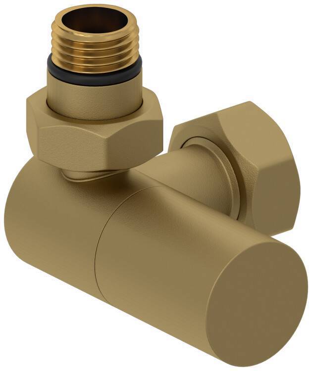 Вентиль Сунержа 3D G 1/2 x 3/4 левый цилиндр золото матовое 032-1402-1234
