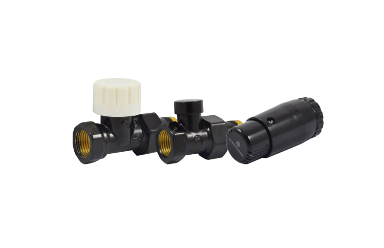 Комплект проходной Schlosser STANDARD MINI DN15 GZ 1/2 x GW 1/2 с головкой M30x1.5 RAL 9005 602200057