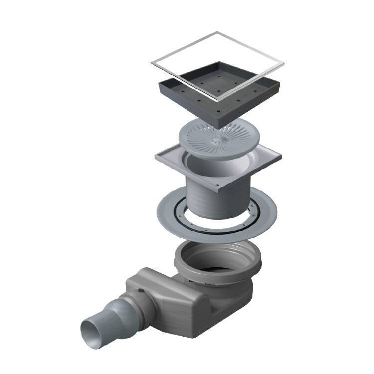 Трап для душа Pestan Confluo Standard Ceramic 4 150x150 мм 13000088