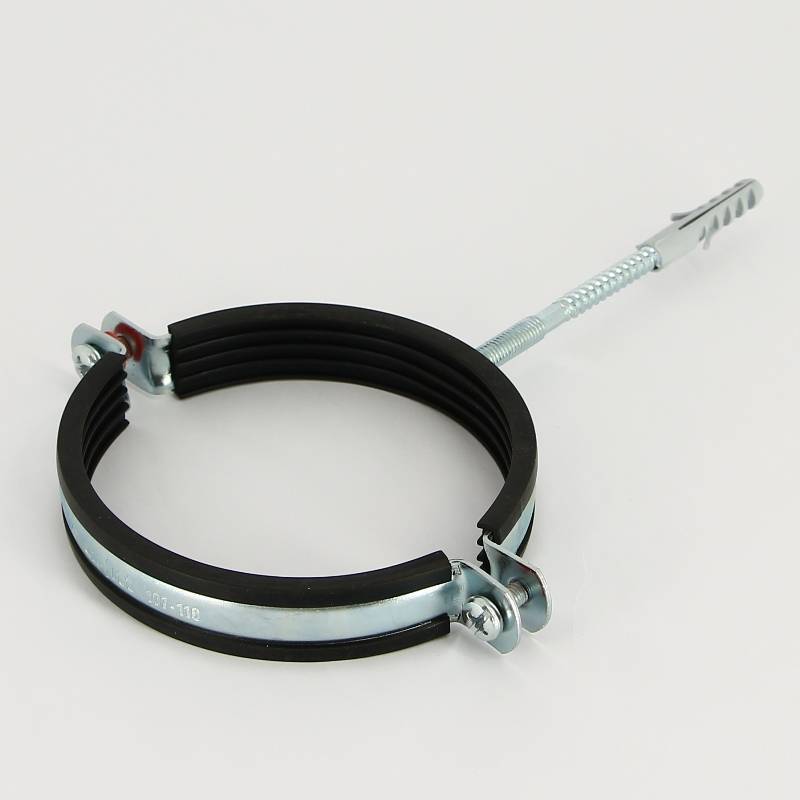 Хомут с резиновым уплотнителем, шпилькой и дюбелем Uni-Fitt 4 дюйма (107-116 мм) 850U0800