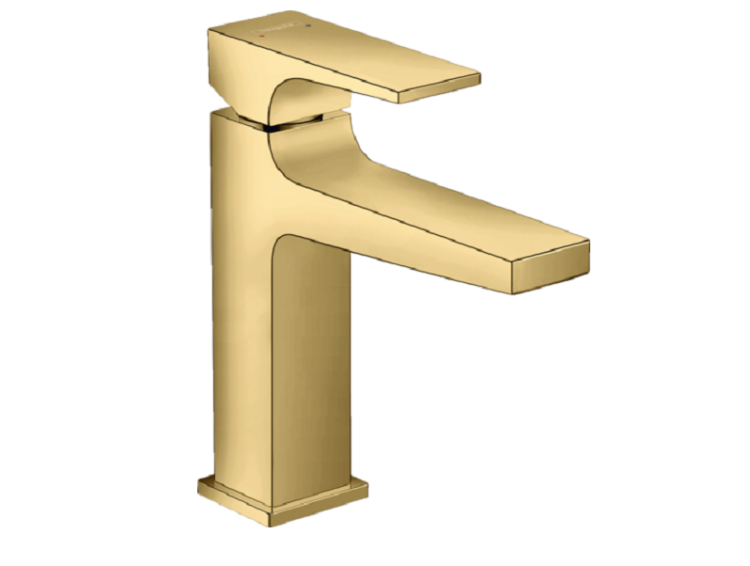 Смеситель для раковины Hansgrohe Metropol 110 с донным клапаном полированное золото 32507990