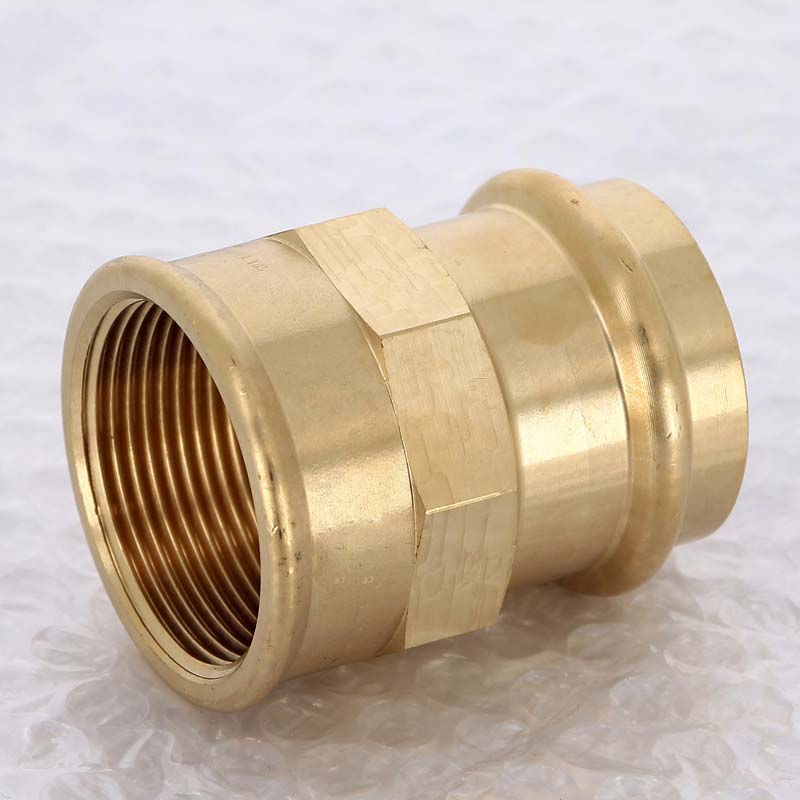 Муфта переходная пресс-В Viega Sanpress бронза 42х1 1/2 124236