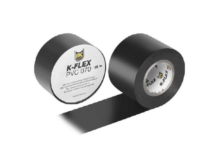 Лента самоклеящаяся ПВХ K-FLEX PVC AT 070 38 мм х 25 м черная 850CG020001