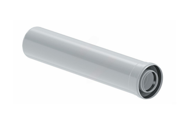 Удлинительная труба Buderus 60/100 мм 0,5 м PP 4620257007