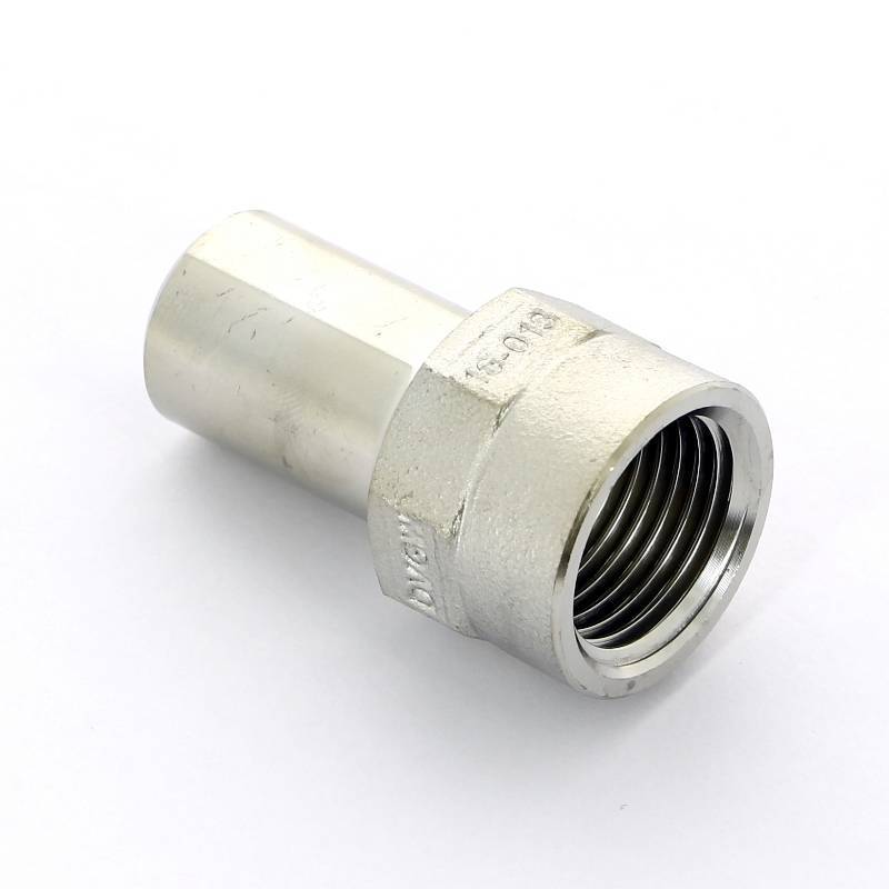 Вставка с внутренней резьбой Viega Sanpress Inox 18x1/2 нержавеющая сталь 436803