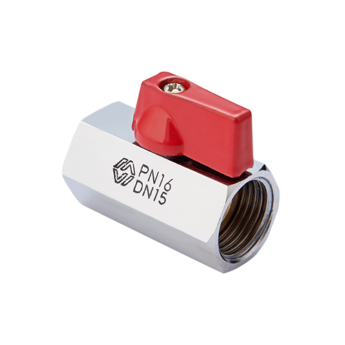 Кран шаровый мини MVI 1/2 дюйма внутренняя-внутренняя резьба ABV.465.04