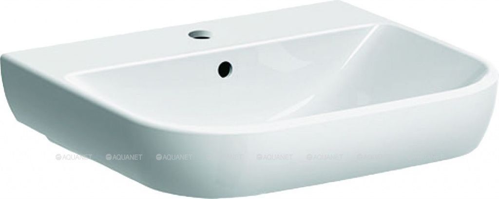 Раковина Geberit Smyle 55 х 48 см с 1 отверстием и переливом 500.227.01.1