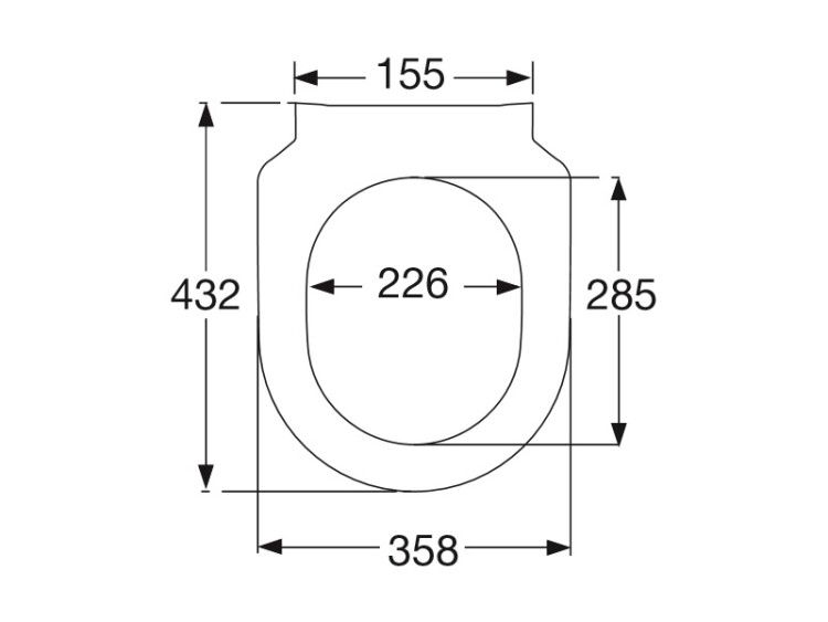 Сиденье для унитаза Villeroy & Boch Avento SlimSeat SoftClosing QuickRelease цвет альпийский белый 9M87S101