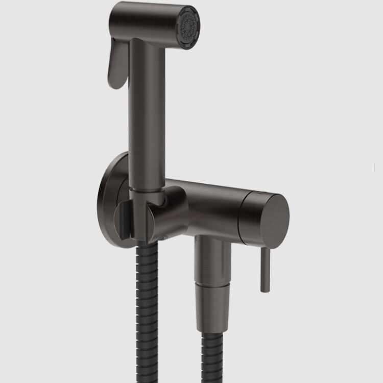 Гигиенический душ со смесителем Gessi Black Metal Brushed PVD 45230707