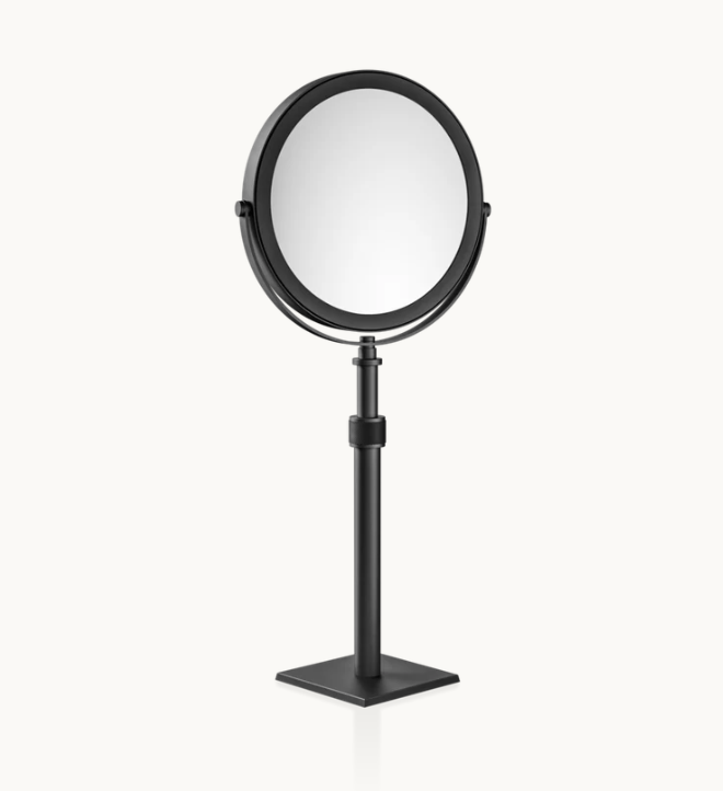 Косметическое зеркало Decor Walther настольное, увеличение 5x, никель сатин 0100434