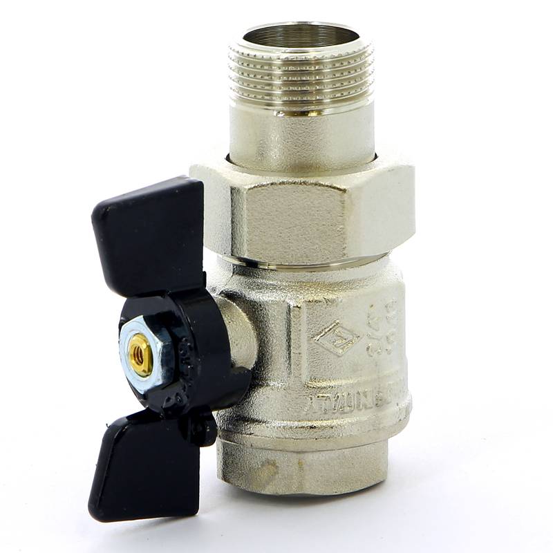 Кран шаровой Bugatti New Jersey 3/4 НВ с разъемным соединением бабочка 09220005