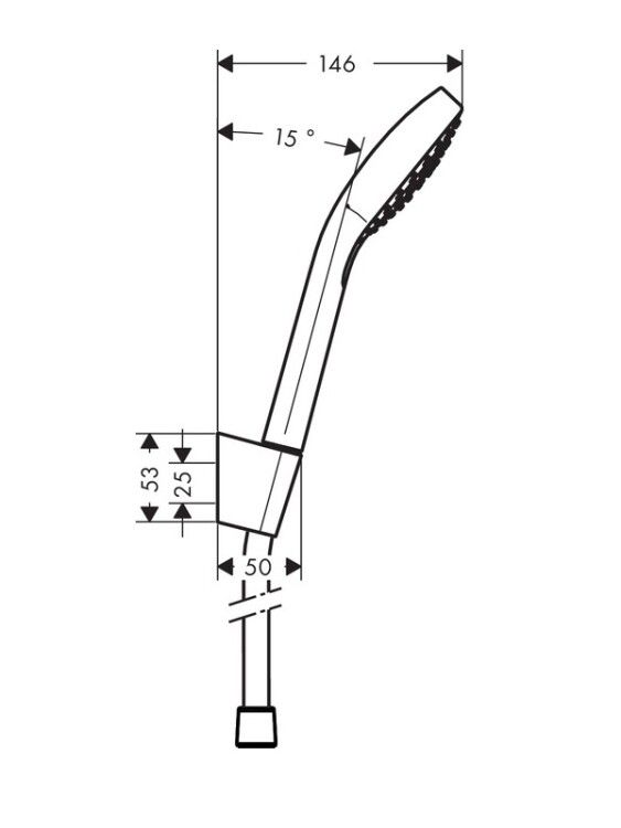 Душевой набор Hansgrohe Croma Select S Vario белый/хром 26421400
