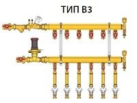 Узел коллекторный Giacomini 1 1/4 x 1/2 на 9 выходов GE553Y749