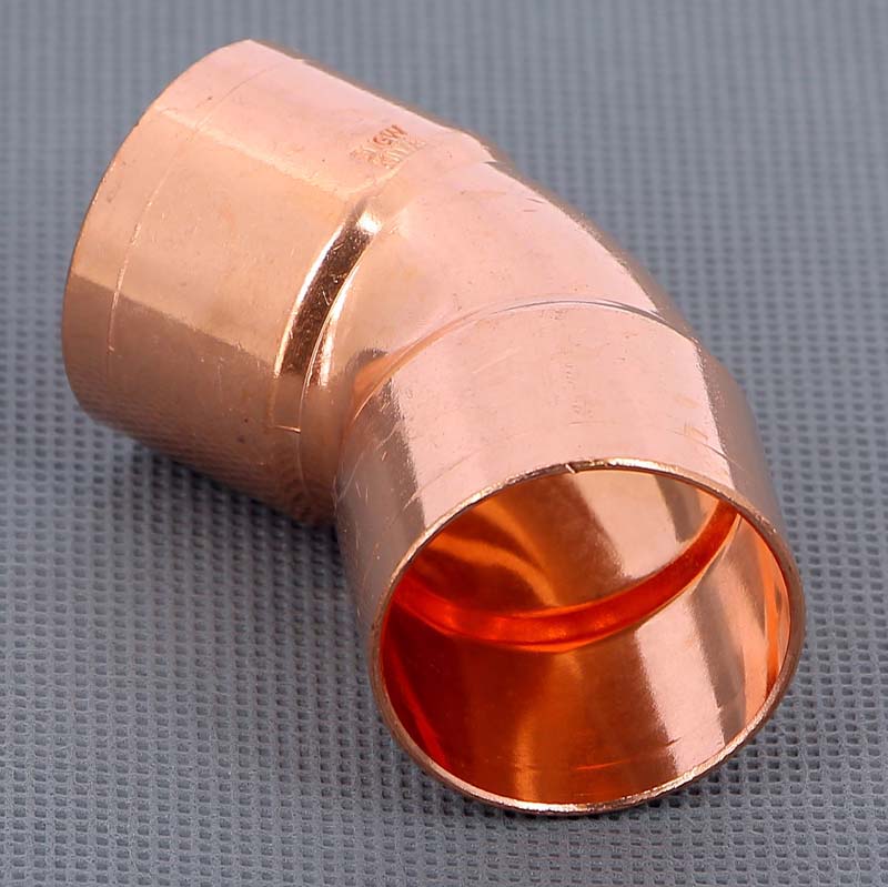 Угол двухраструбный 45 градусов пайка Viega 35 мм 104016