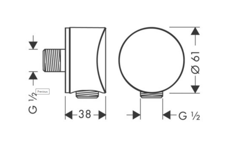 Шланговое подсоединение Hansgrohe Fixfit, цвет шлифованный черный хром 26453340