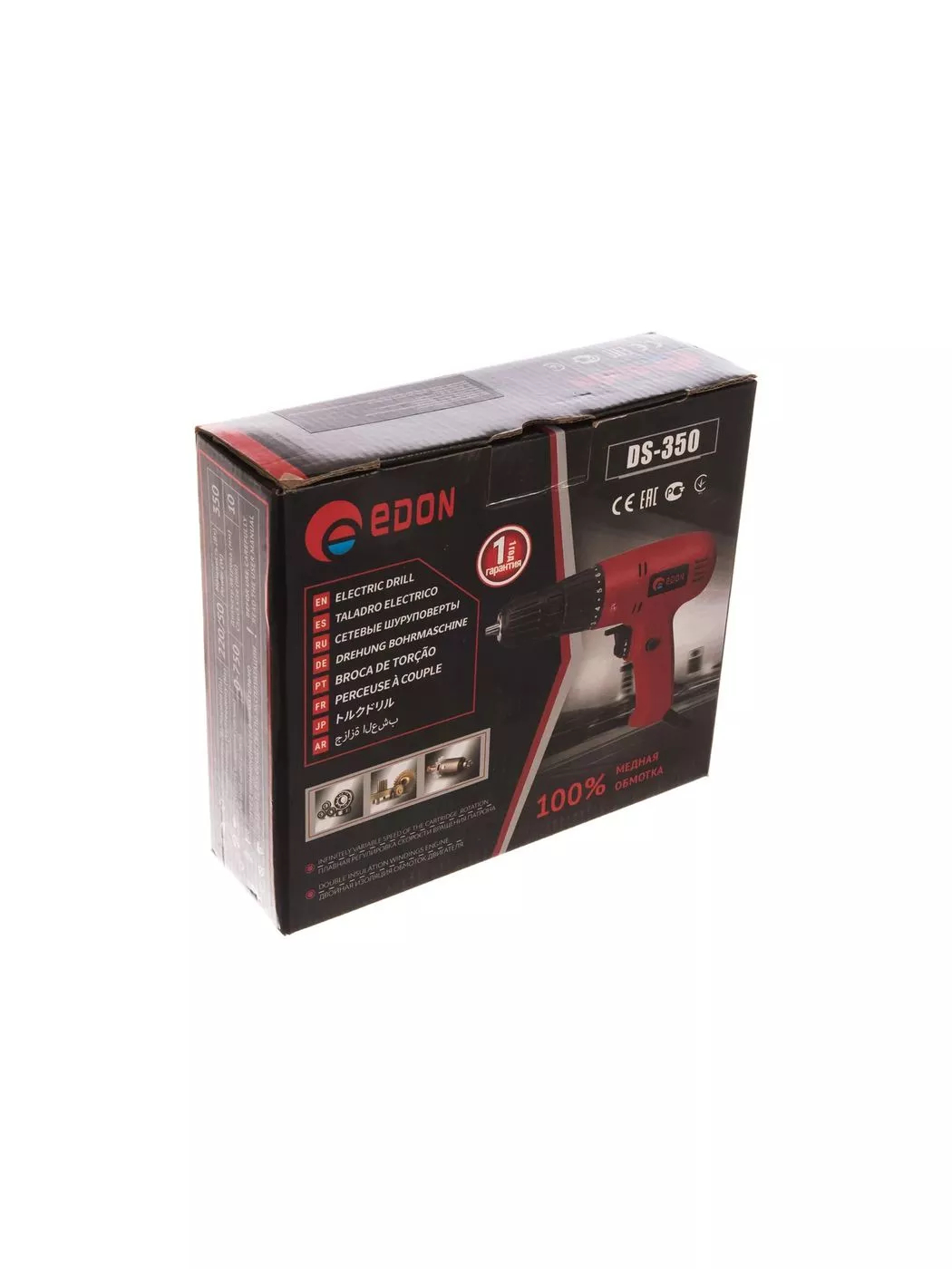 Дрель-шуруповерт сетевая Edon DS-350