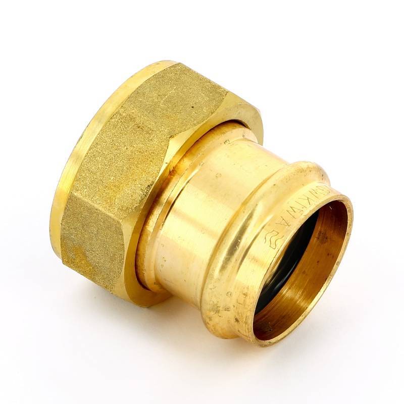 Муфта пресс IBP >B< Press 35 мм х 1 1/2 с накидной гайкой бронза P4355 03512000