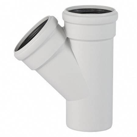 Тройник Ostendorf Skolan Safe SKEA 45° 160/110 мм RAL 7035 337210