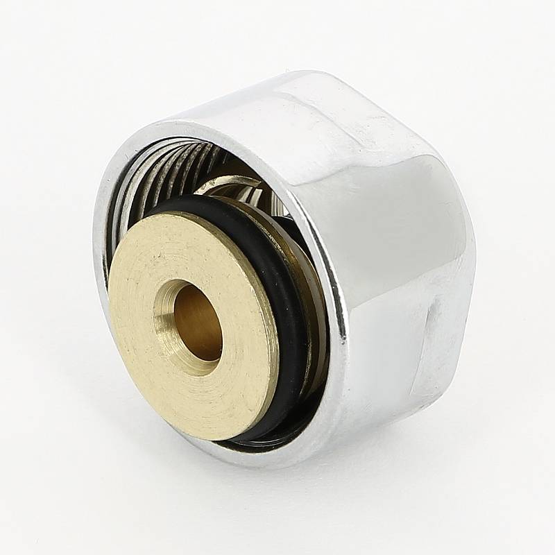 Соединитель для металлопластиковой трубы Carlo Poletti 16.2х2.6 мм хром A58513B