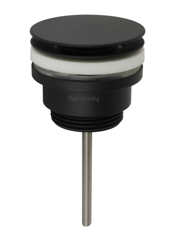 Донный клапан для раковины Splendy Click-Clack 1 1/4 черный матовый AA3071ORMBM