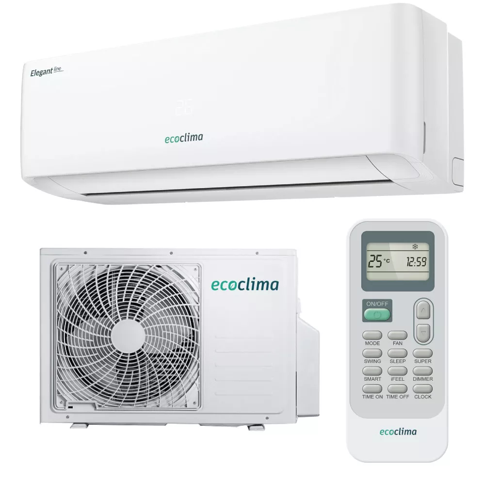 Кондиционер сплит-система Ecoclima Elegant Line Inverter ECW/I-HE07/AA-4R2 / EC/I-HE07/A-4R2 инверторный ECW/I-HE07/AA-4R2/EC/I-HE07/A-4R2