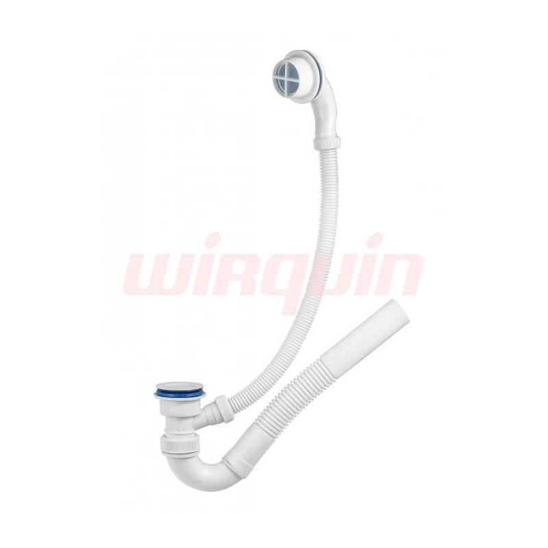 Слив-перелив для ванны Wirquin Эконом поворотный L500 мм с гофропатрубком 30980143