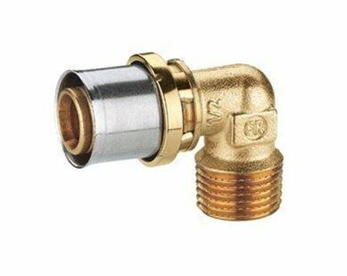 Угольник 90° ROMMER с наружной резьбой 3/4х26x3.0 мм RM127Y049