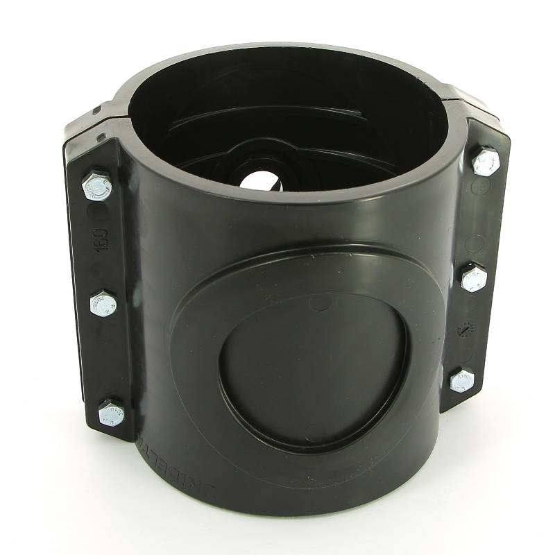 Седловая врезка Unidelta 160х1 4 болта для труб ПНД 1026160004