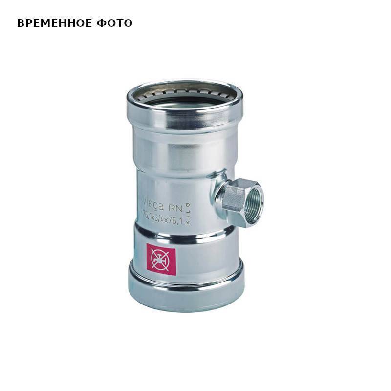 Тройник пресс Viega Prestabo 88.9x3/4x88.9 мм оцинкованная сталь 598082