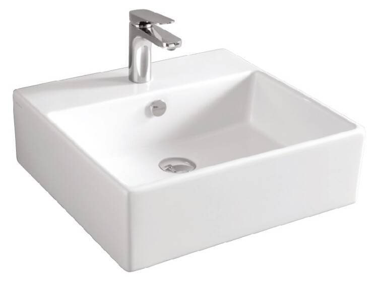 Раковина Artceram Quadro 500х480х160 мм 1 отверстие белый глянцевый QUL002 01 00