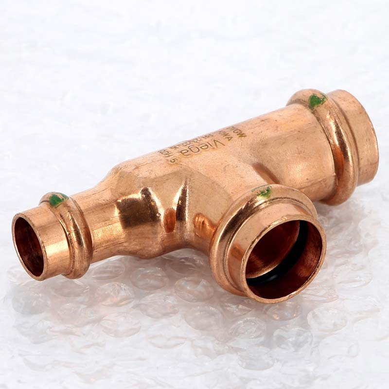 Тройник пресс медный Viega Profipress 22x22x15 мм 315047