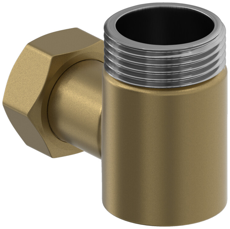 Уголок переходной Сунержа НР G 1 - НГ G 3/4 золотой шелк 32-1505-0134