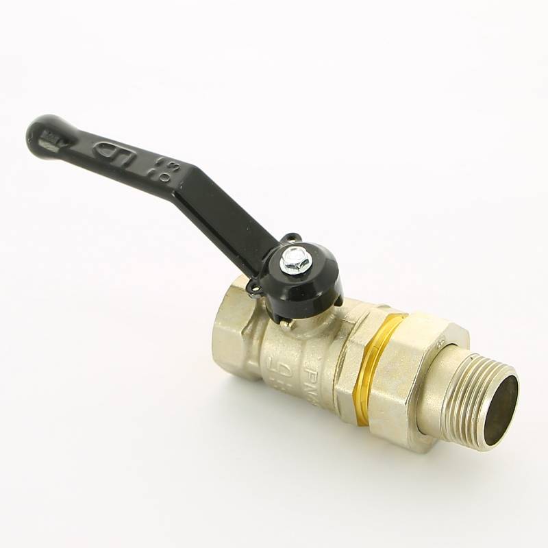 Кран шаровой LD Pride 3/4 НВ полнопроходной ручка с американкой 47.307.20