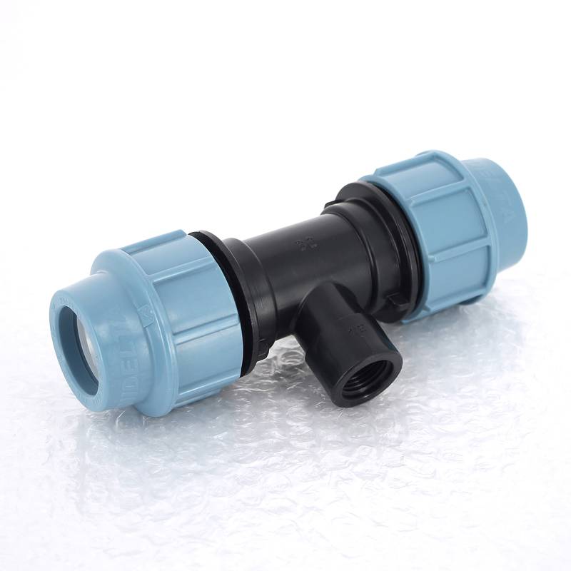 Тройник обжимной с внутренней резьбой Unidelta 32х1/2 для ПНД 1007032002