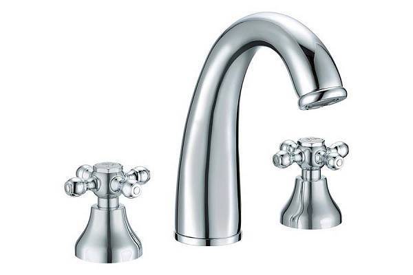 Смеситель для раковины Boheme Camelia на 3 отверстия хром глянцевый 277-Camelia