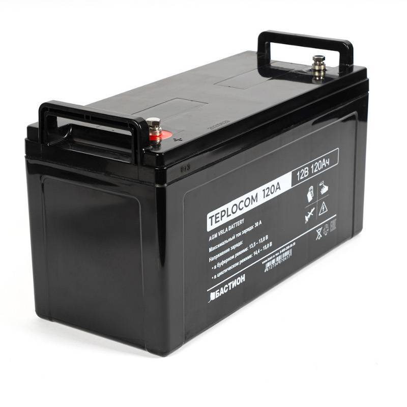 Аккумулятор свинцово-кислотный TEPLOCOM 120 Ач 12 В 120Ah